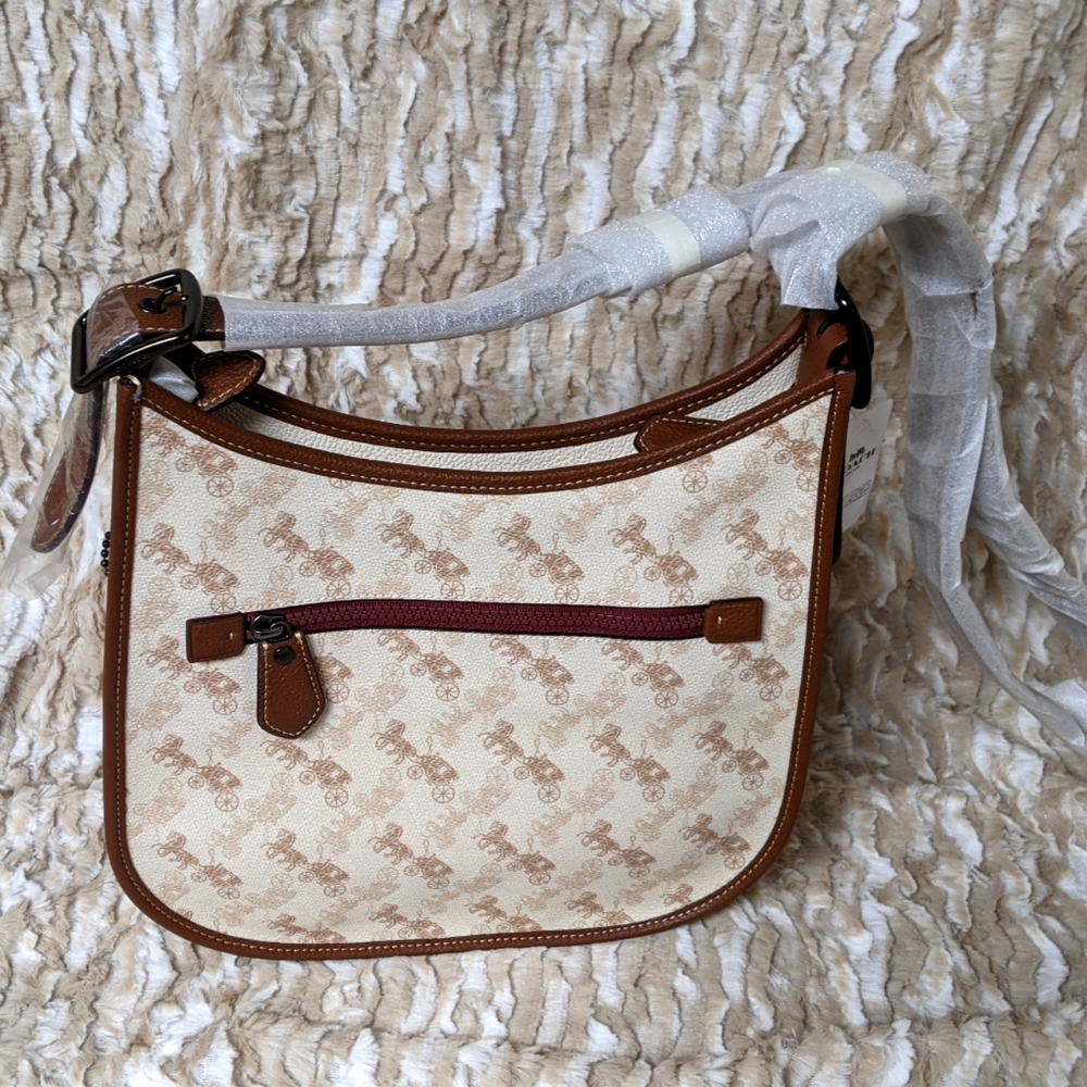 Coach brown and beige handbag